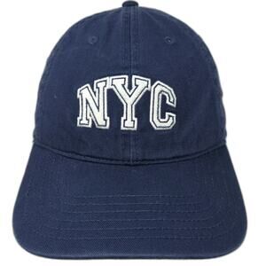 Art Class Baseball Cap Blue One Size NYC Embroidered Slideback Cotton Hat OSFM